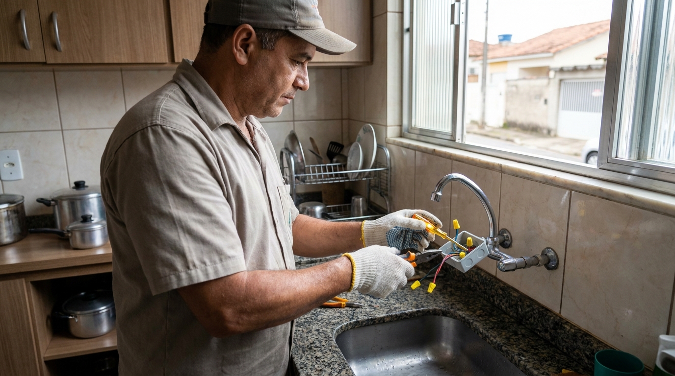 Adequação de Ponto Elétrico na Cidade Nova, Uberaba‑MG