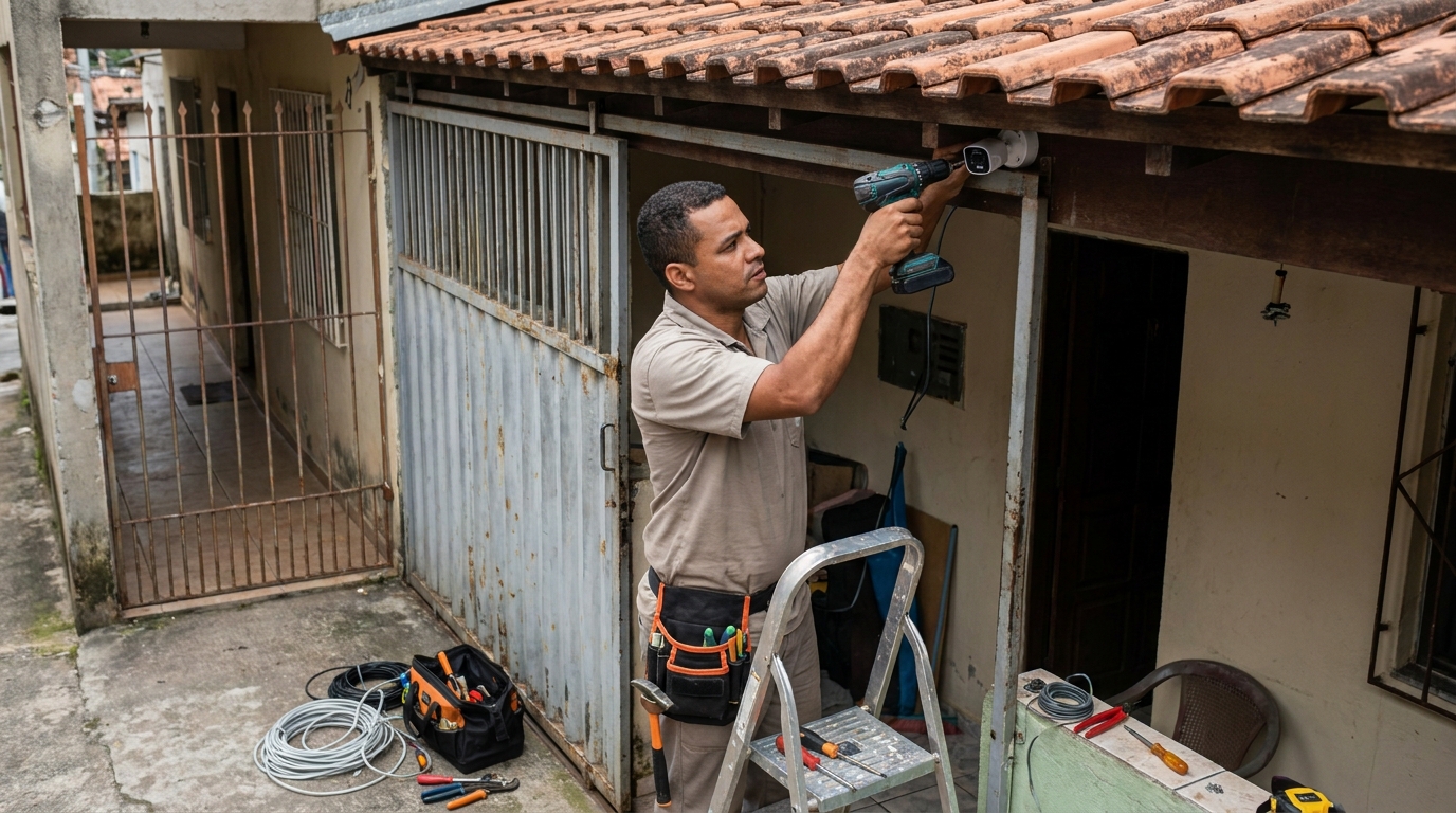 Instalação de Câmera Residencial em Uberaba‑MG
