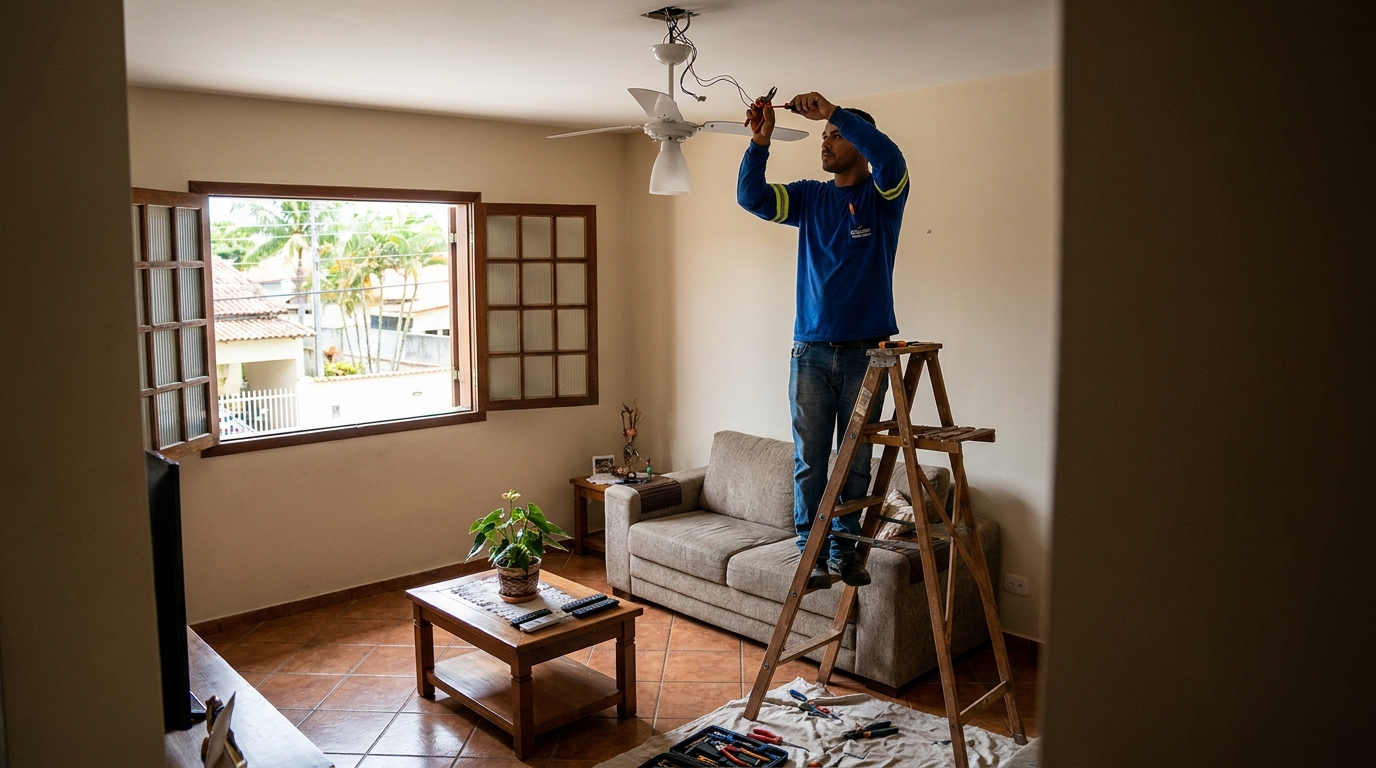 Reforço de Suporte no Teto no Vale do Sol, Uberaba‑MG