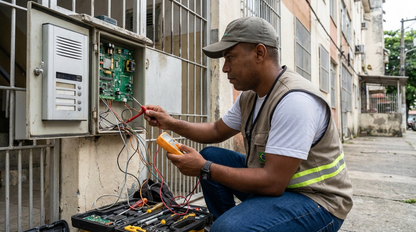 Reparo de Placa e Campainha no Alfredo Freire III, Uberaba‑MG