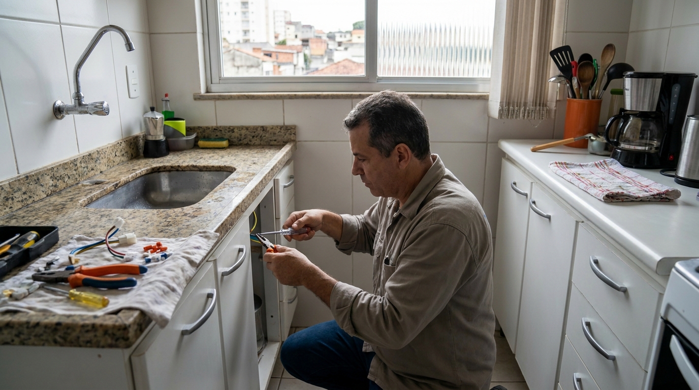 Troca de Torneira Elétrica na Cidade Nova, Uberaba‑MG